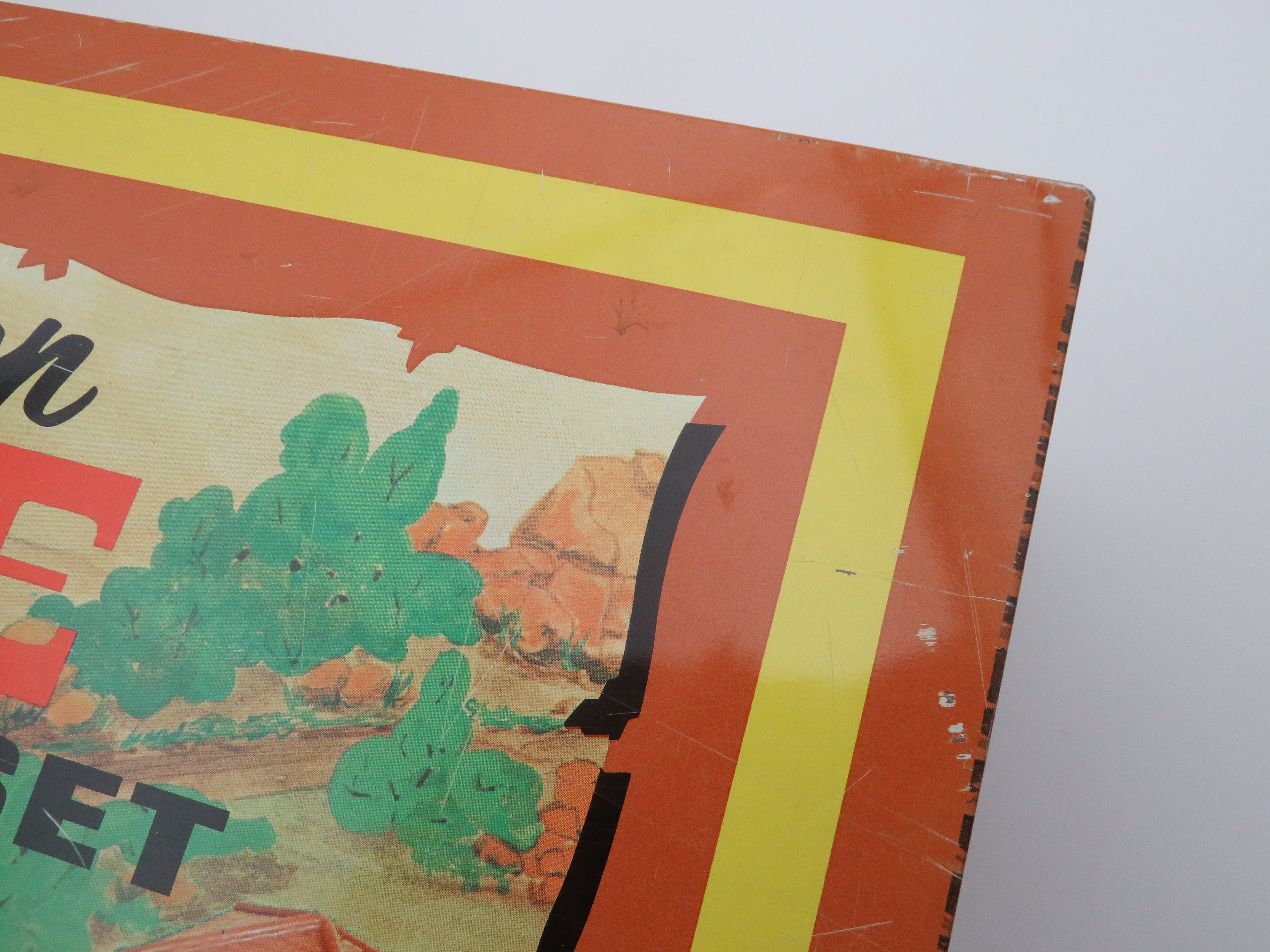 VINTAGE Carry All Action Fort Apache Tin Litho Playset - Louis Marx & Co. (c. 1960s) Collectible